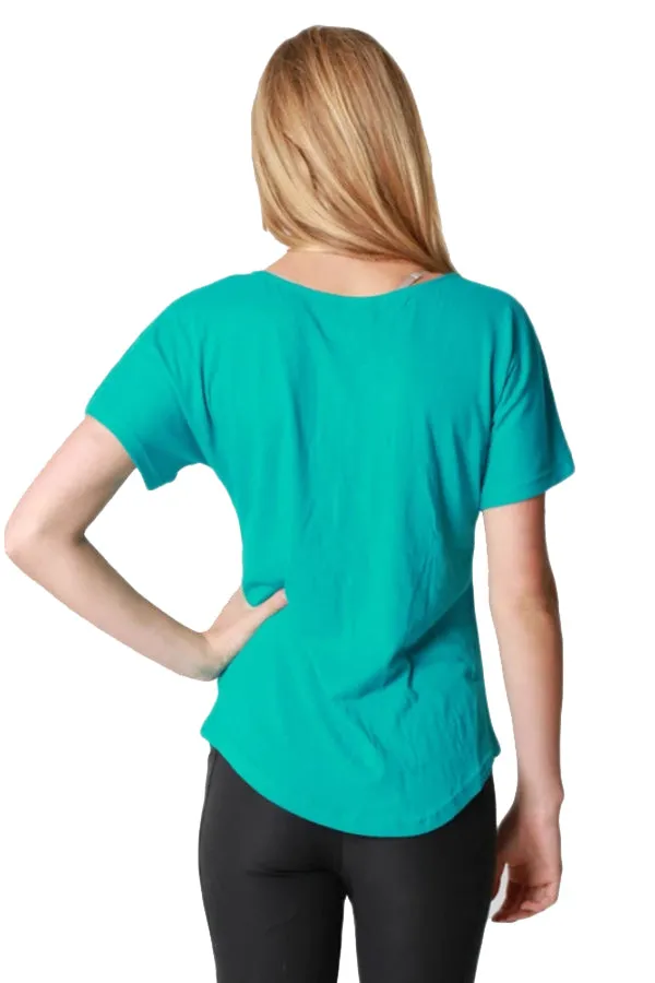 Curve Hem Short Sleeve Dolman
