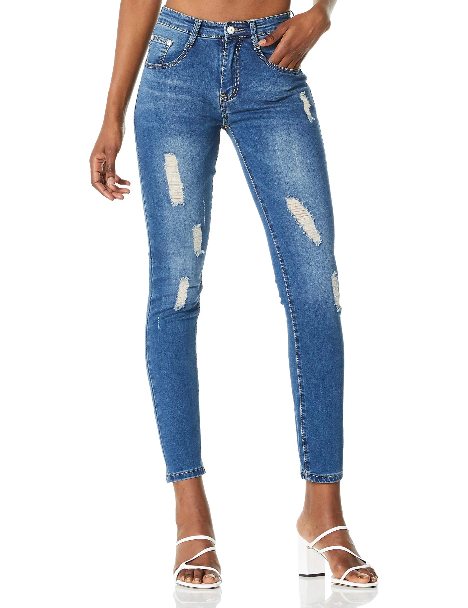 Demon&Hunter 608 Series Women's Skinny Slim Jeans
