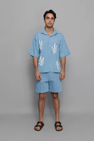 Denim Tuck Shorts