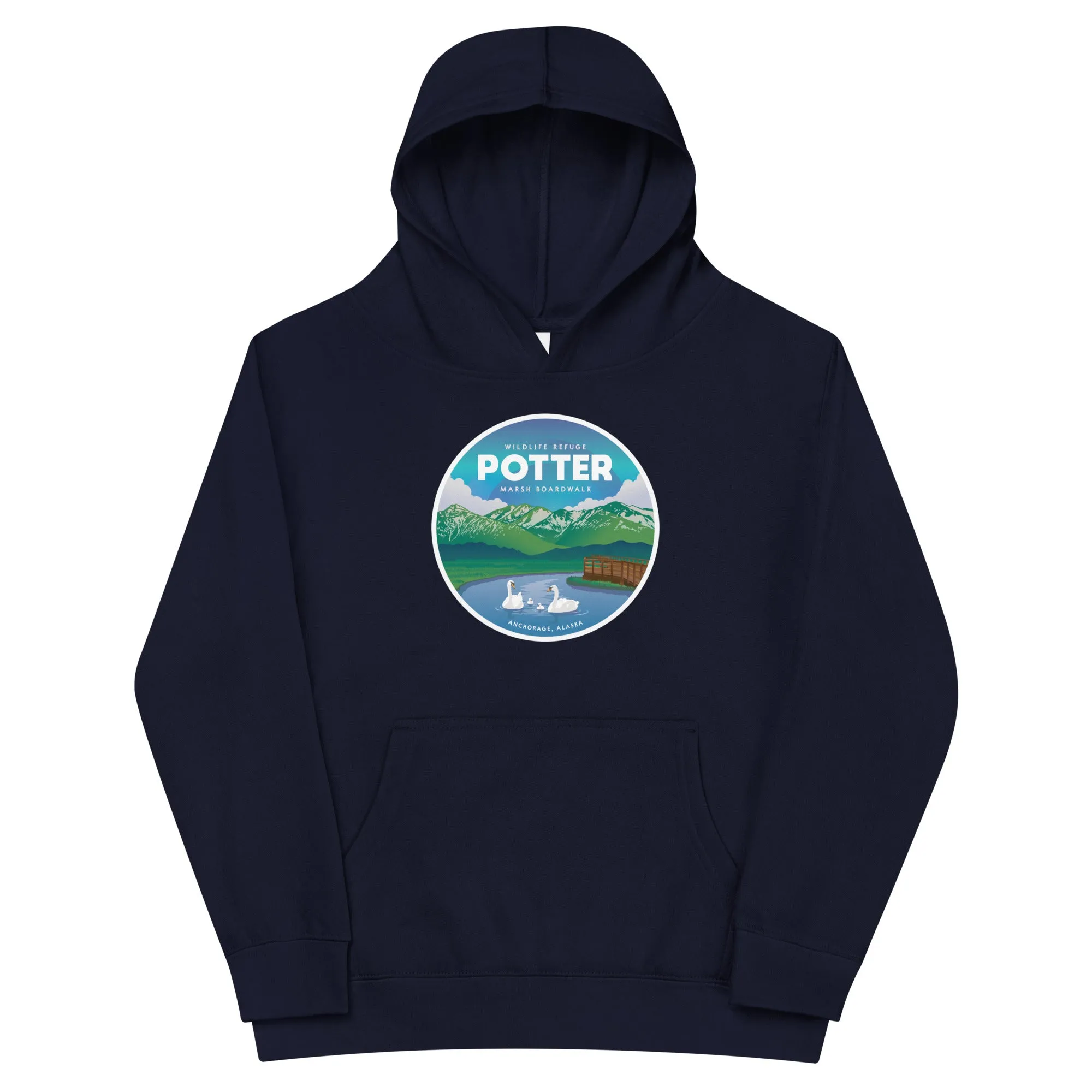 Destinations Potter Marsh Kids Fleece Hoodie
