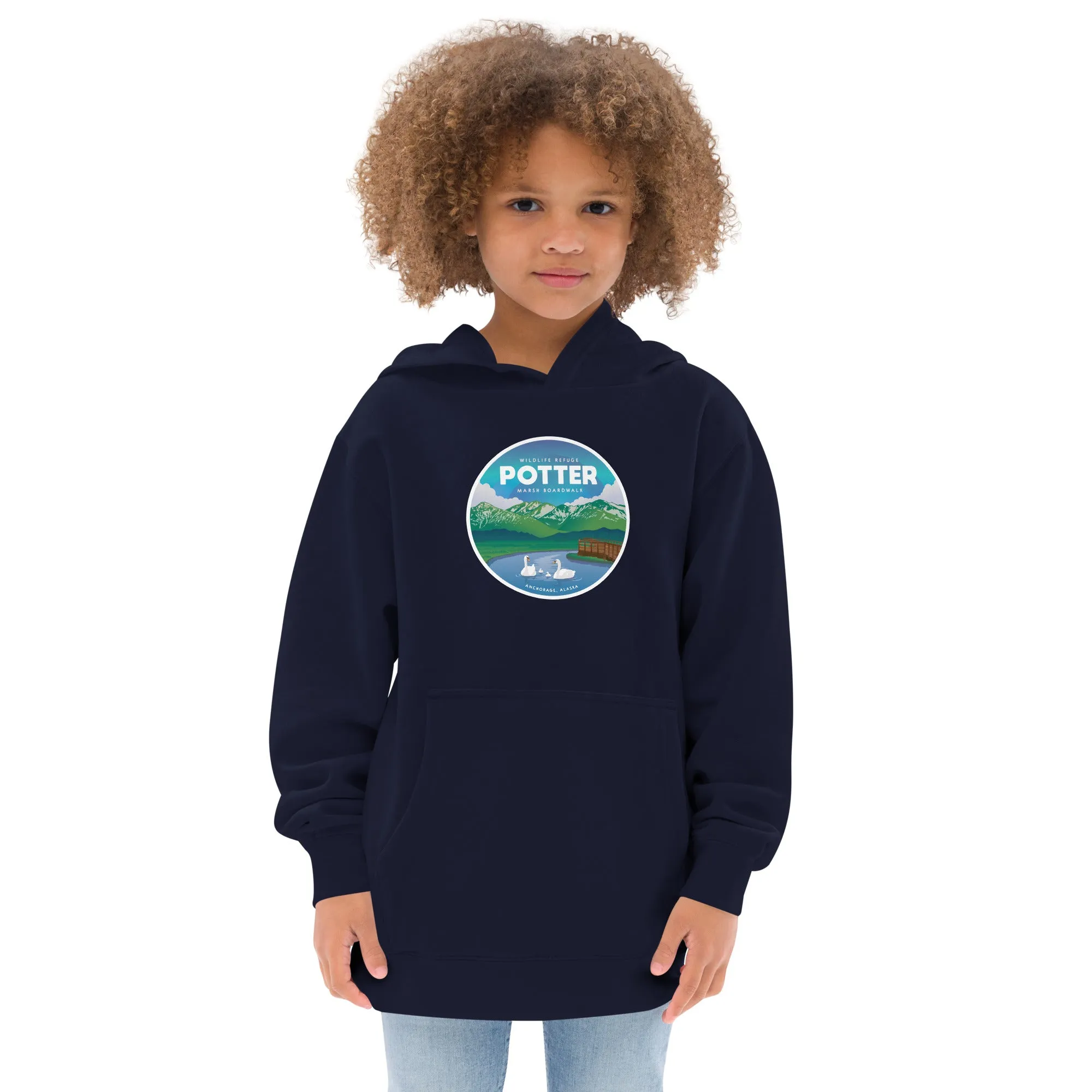 Destinations Potter Marsh Kids Fleece Hoodie