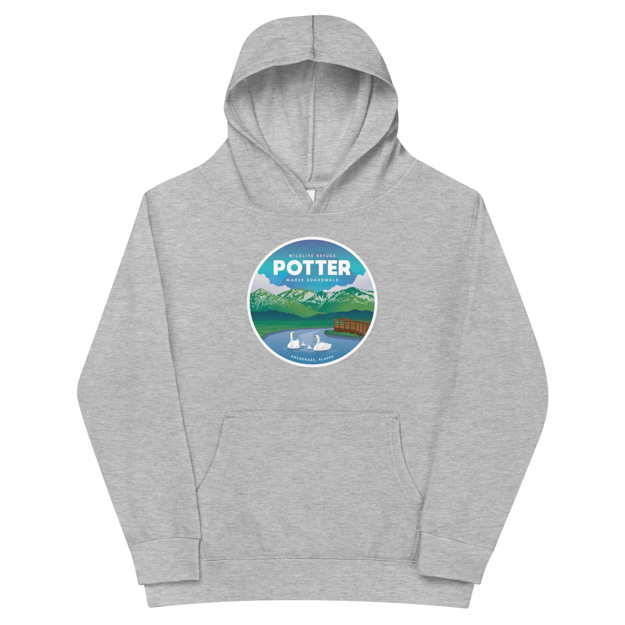 Destinations Potter Marsh Kids Fleece Hoodie