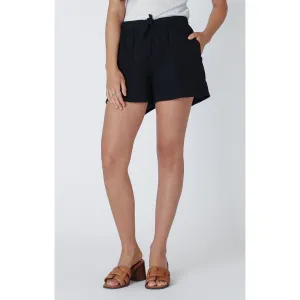 DEX Textured Drawstring Shorts in Black