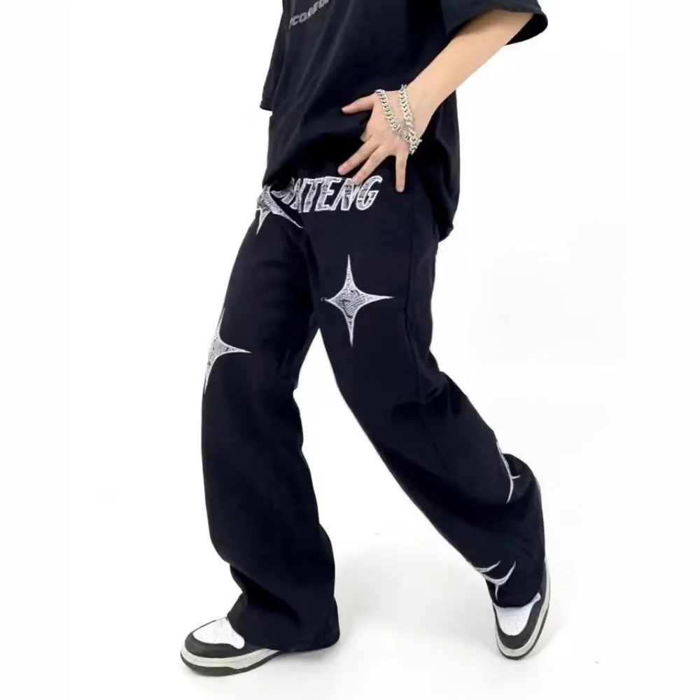 DF| Star Sequin Patch Jeans
