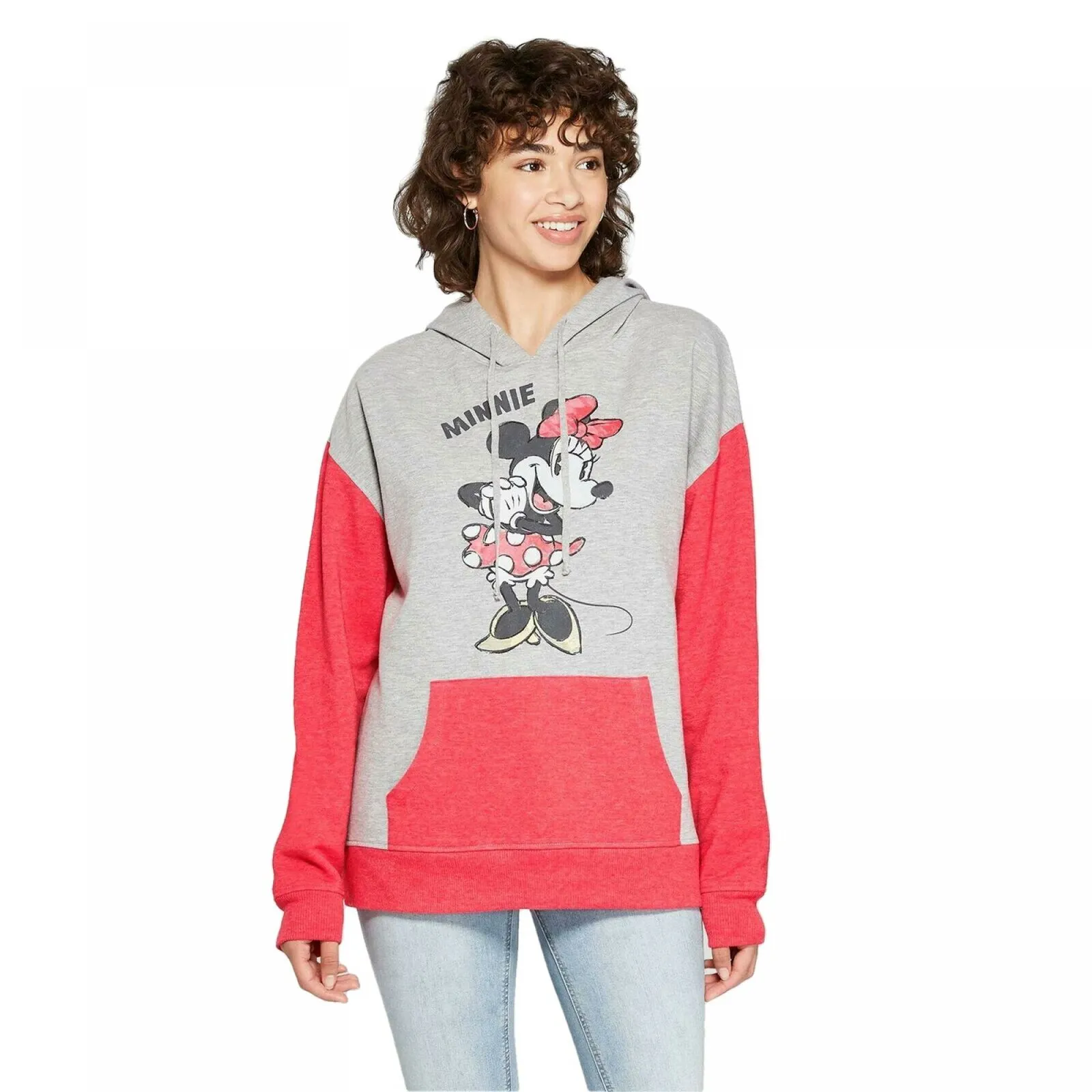 Disney Women's Minnie Mouse Hooded Sweatshirt