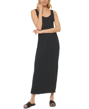 Dkny Jeans Women's Stitch-Yoke Maxi Dress E22HAB34 Black XL