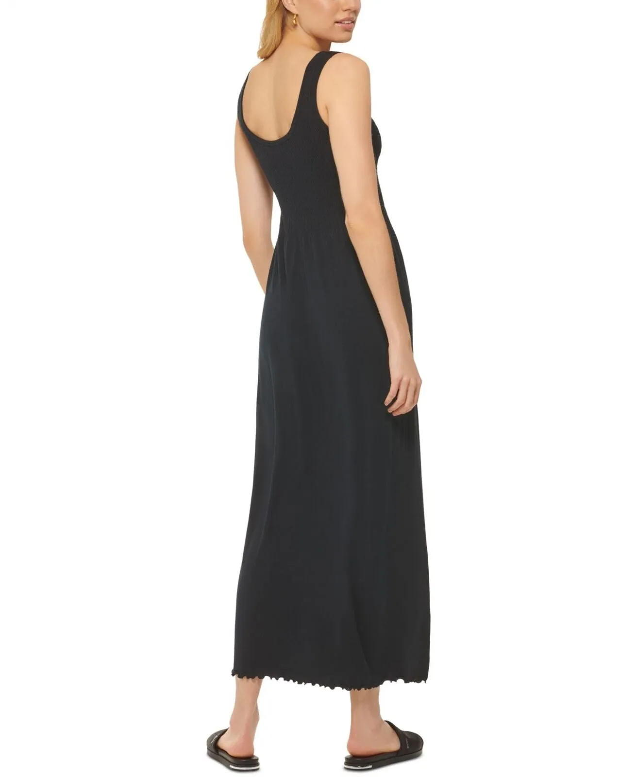 Dkny Jeans Women's Stitch-Yoke Maxi Dress E22HAB34 Black XL