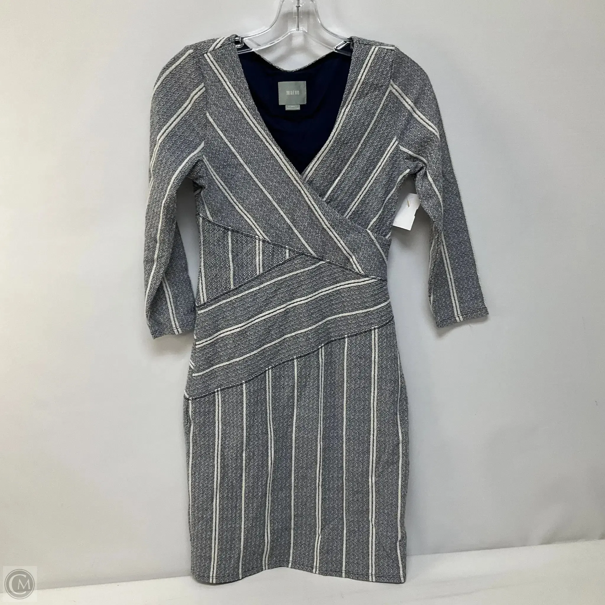 Dress Work By Maeve In Blue & White, Size: Xs
