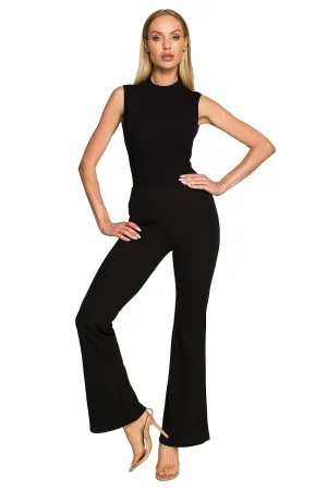 Elegant High-Rise Stretch Trousers