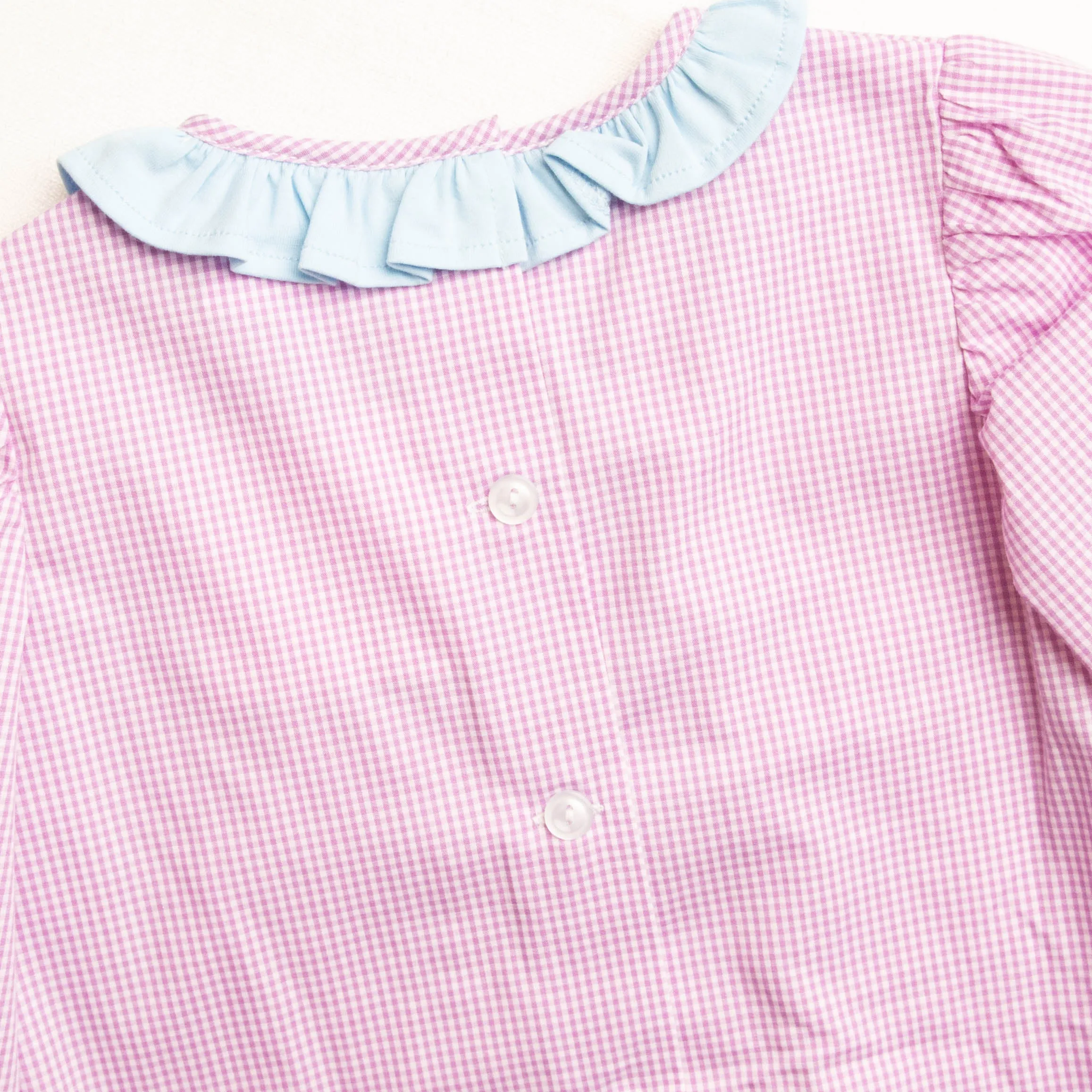 Eloise Gingham Bloomer Set, Purple