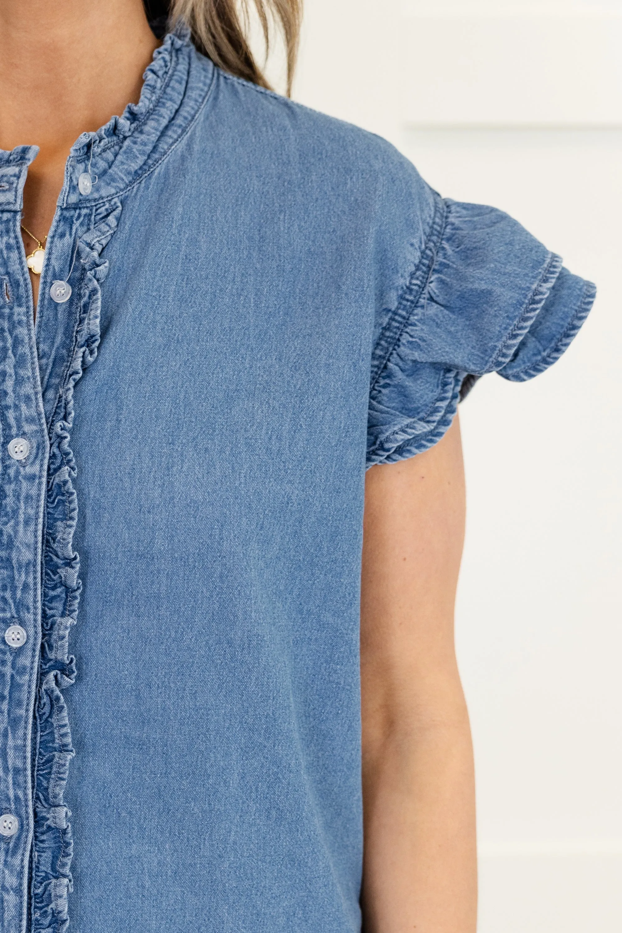 Embrace Today Top, Denim