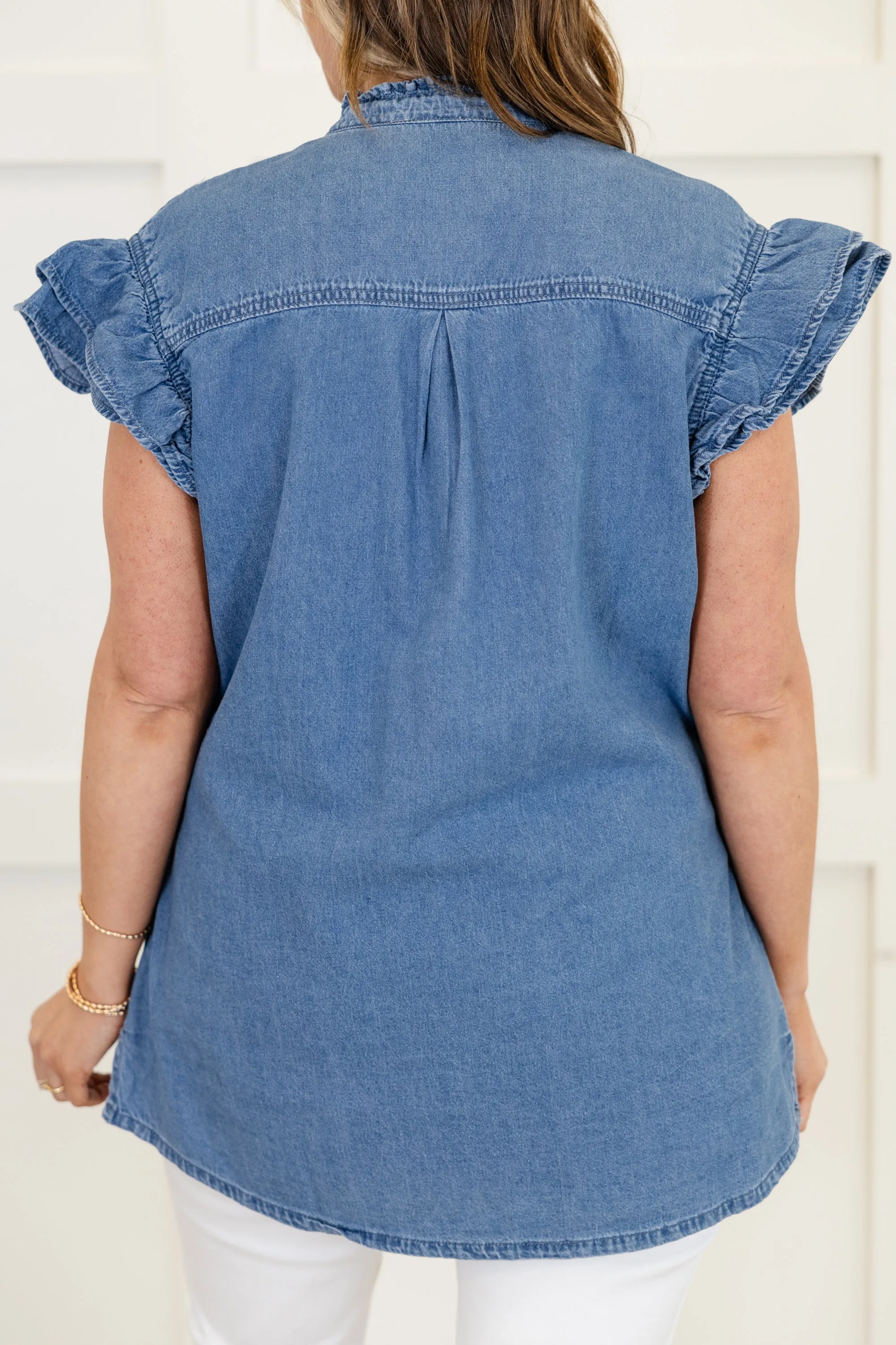 Embrace Today Top, Denim