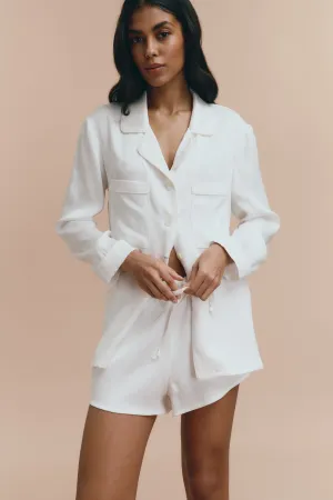 Emily pjs - Off white with shorts