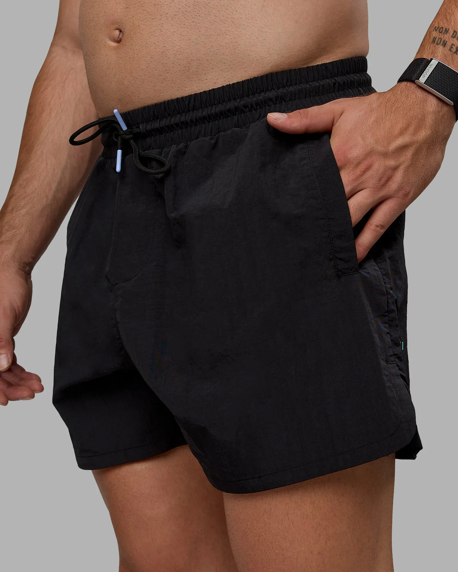 Enjoy The Journey 5" Shorts - Black-Multi