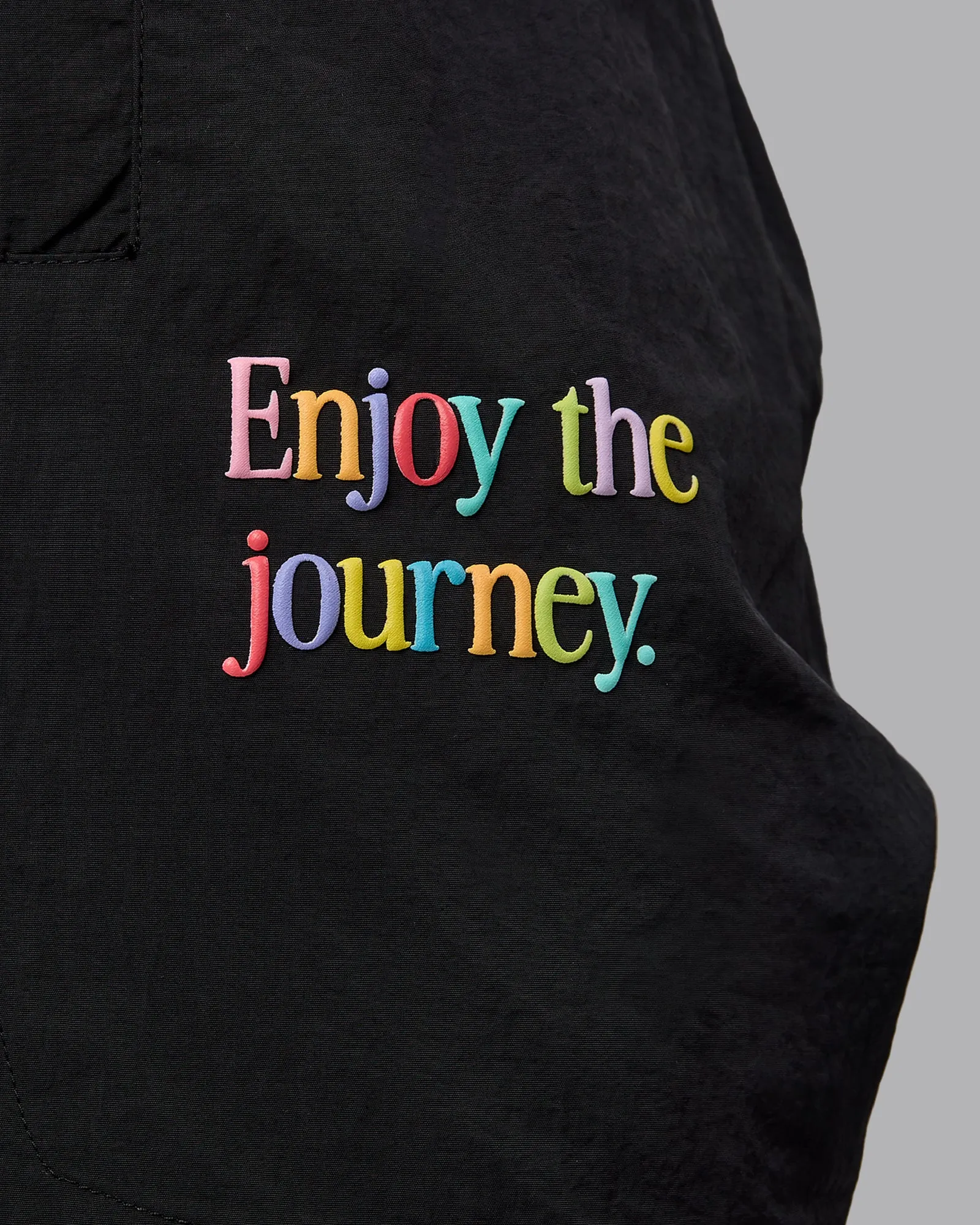 Enjoy The Journey 5" Shorts - Black-Multi