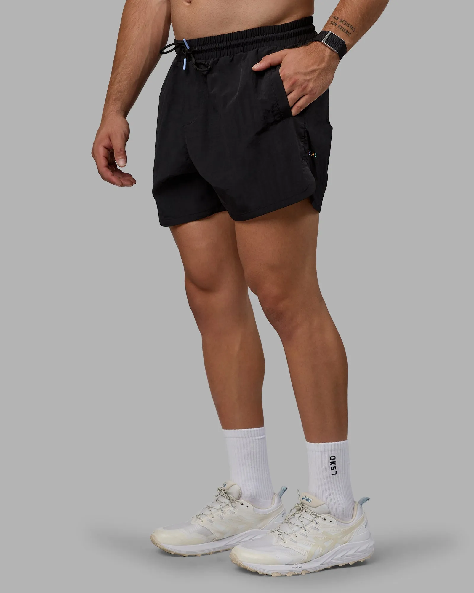 Enjoy The Journey 5" Shorts - Black-Multi