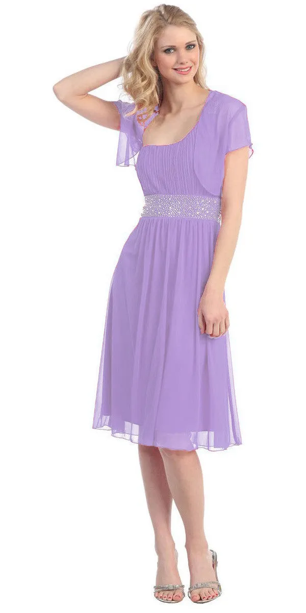 Eureka 1993 Ruched Bodice One Shoulder Cocktail Dress