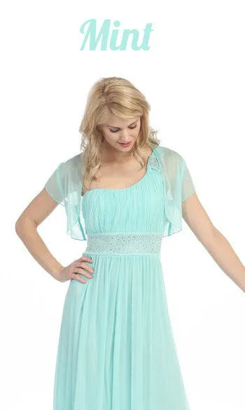 Eureka 1993 Ruched Bodice One Shoulder Cocktail Dress