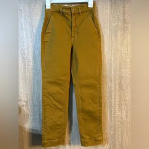 Everlane Cropped Straight Leg Jean Golden Brown size 00