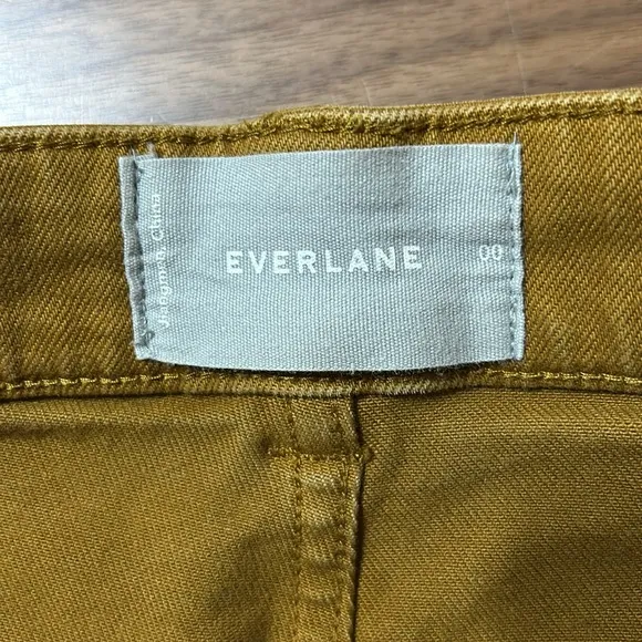 Everlane Cropped Straight Leg Jean Golden Brown size 00