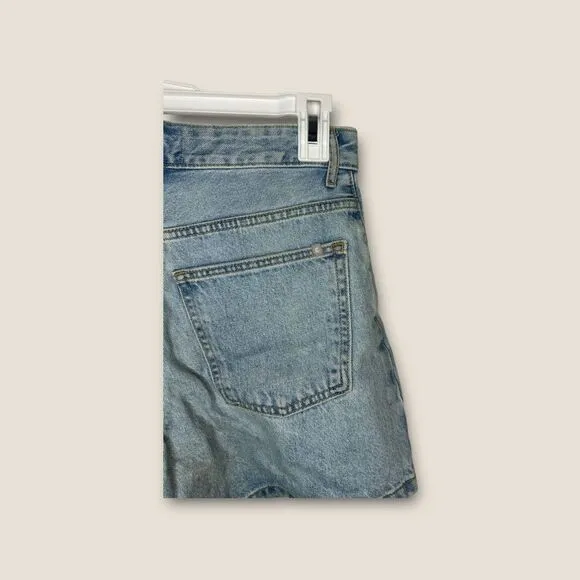 Everlane The A Line Denim Shorts in Spring Blue Size 24
