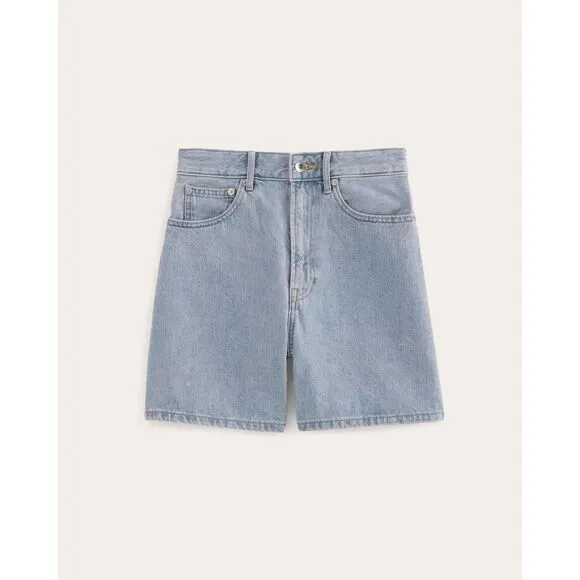 Everlane The A Line Denim Shorts in Spring Blue Size 24
