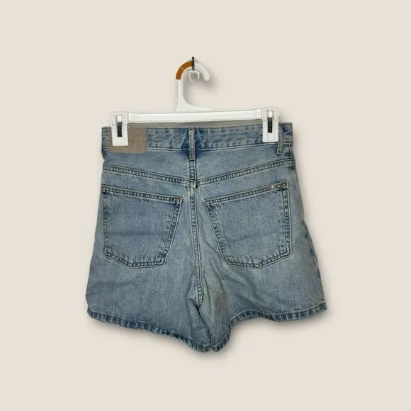 Everlane The A Line Denim Shorts in Spring Blue Size 24