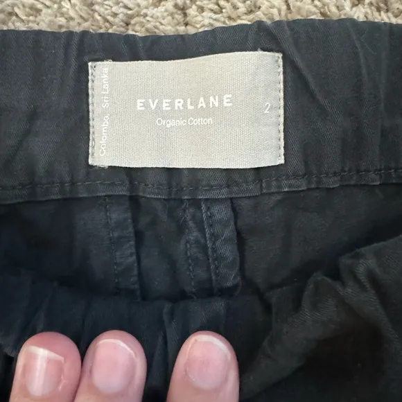 Everlane The Easy Short Organic Cotton Black