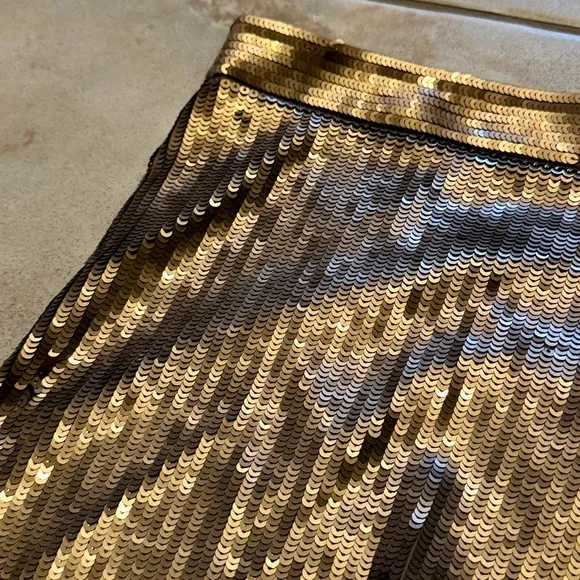 EXPRESS Bronze Sequins Shorts | Size 12