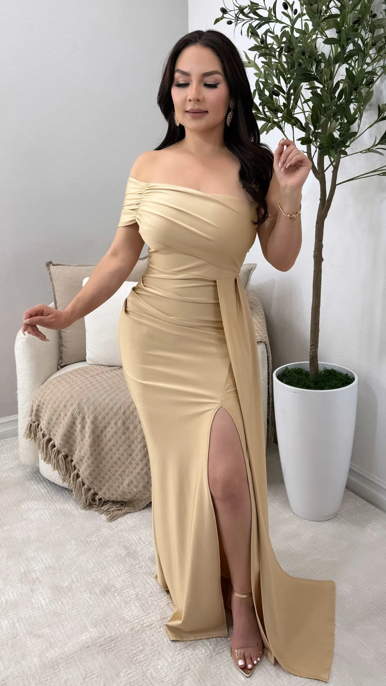 FAITHFUL GOLD DRESS