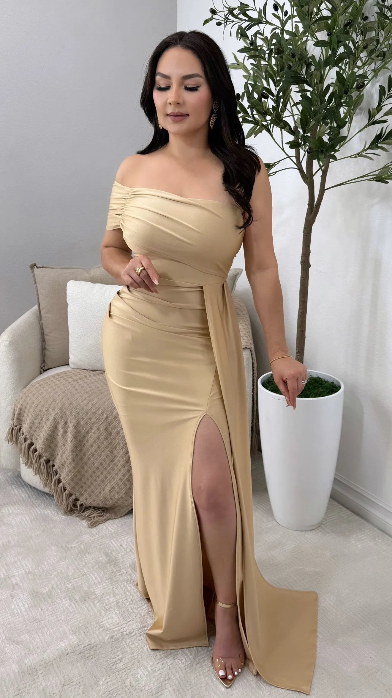 FAITHFUL GOLD DRESS