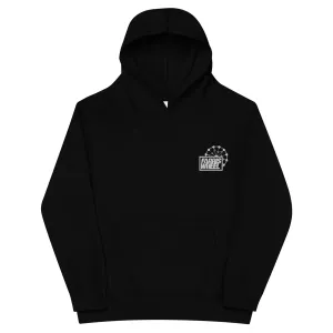 Farris Wheel Classic Black Embroidered Kids Hoodie