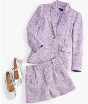 FINAL SALE Textured Lavender Shorts