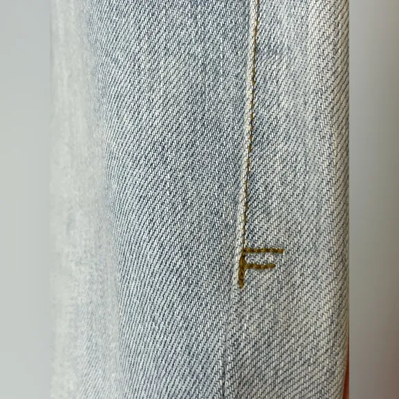 Frame Denim le garcon patchwork mid rise straight jeans  size 29 NWT