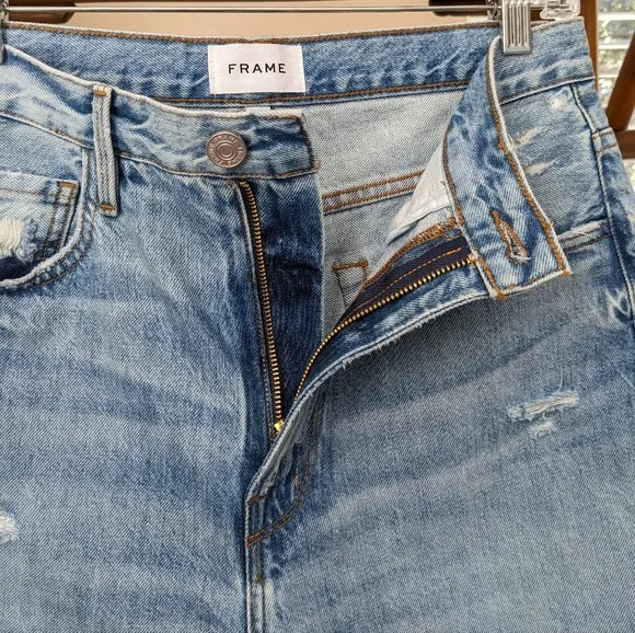 FRAME High waisted Bermuda shorts