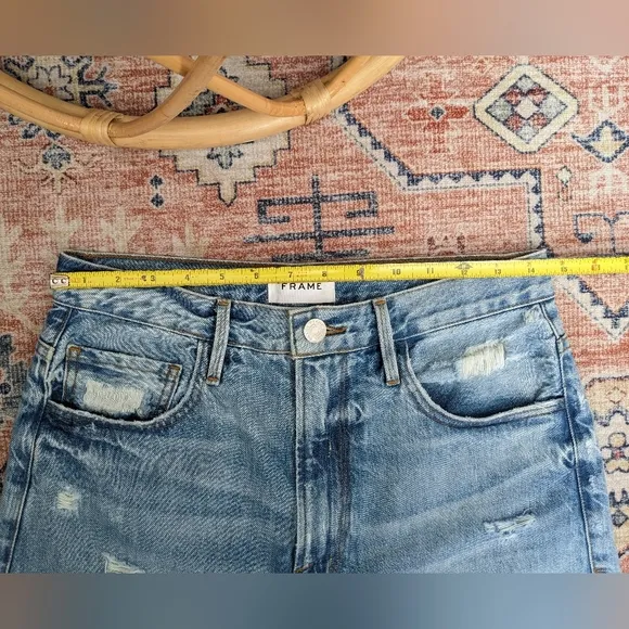 FRAME High waisted Bermuda shorts