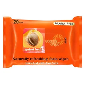 Fresh Ones Apricot Fresh Facial Wipes 20 Wipes