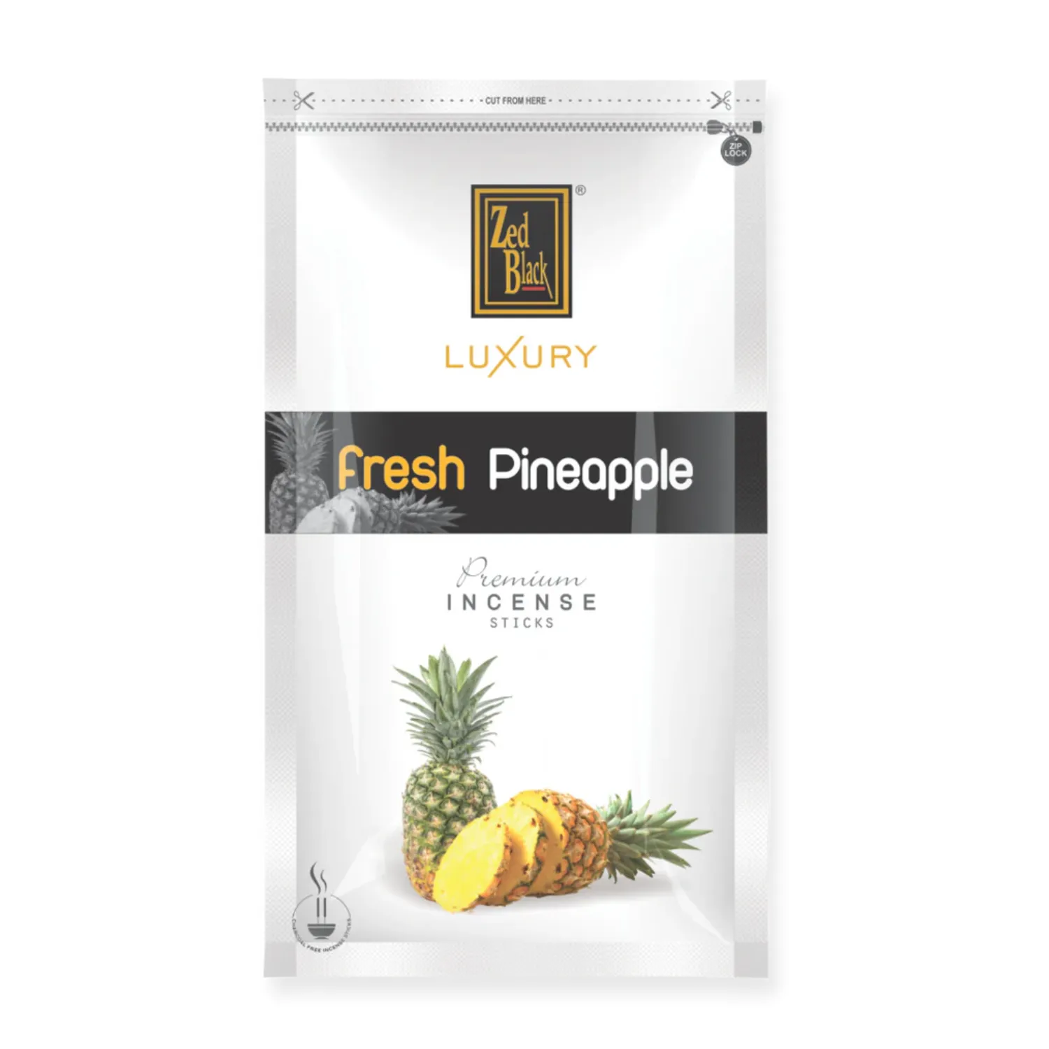 Fresh Pineapple Agarbatti / Incense Sticks In Resealable Pack