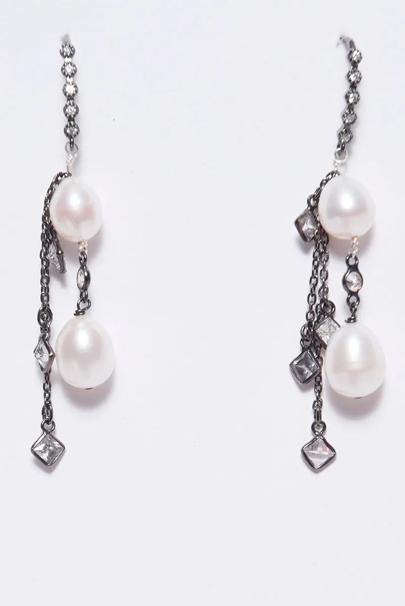 Fresh Water peal Earrings with Fringe