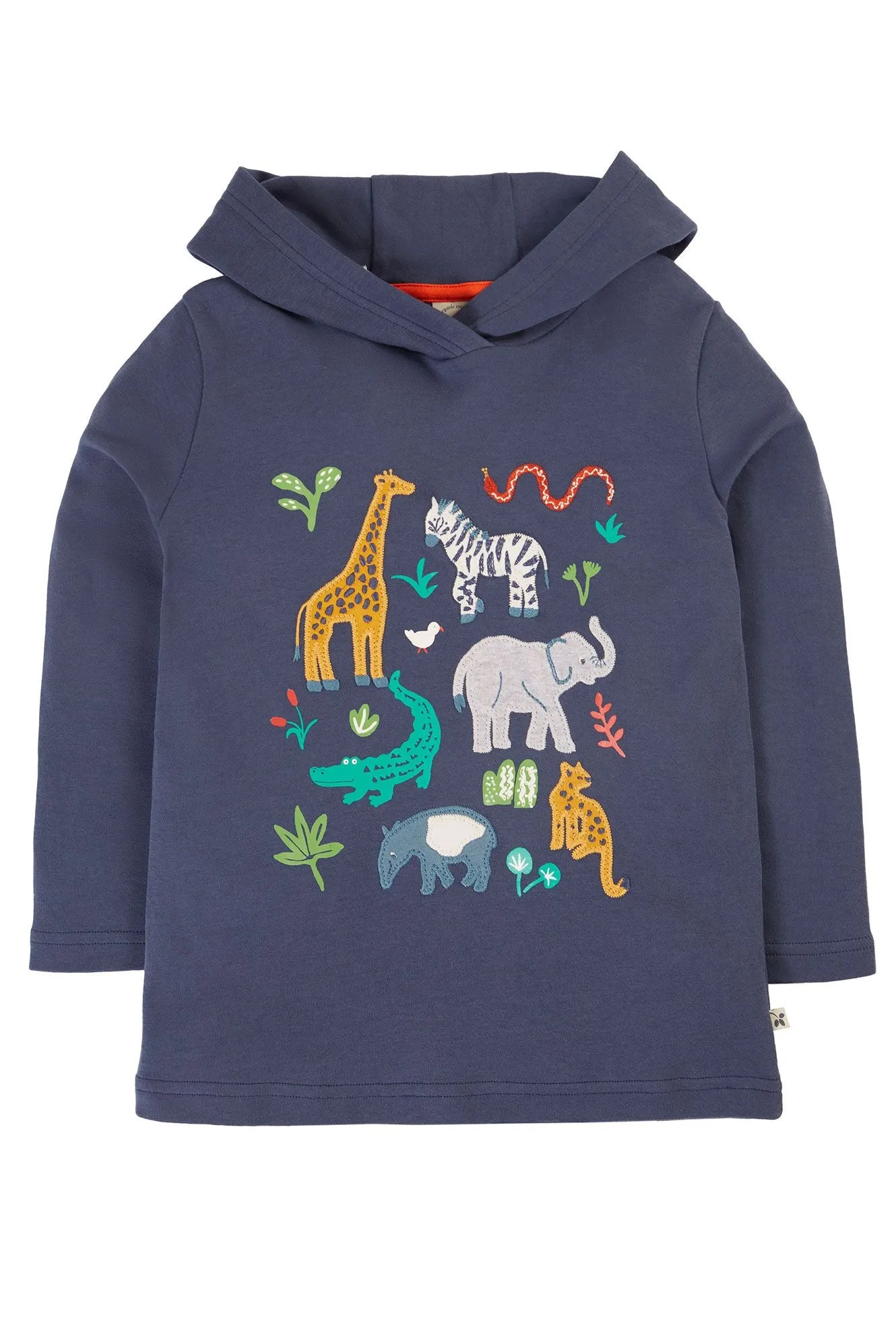 Frugi Campfire Hoodie 500154A4nbwa Wild Animals
