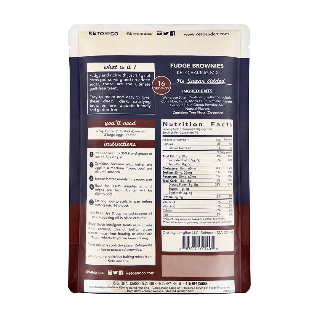 Fudge Brownies Keto Baking Mix