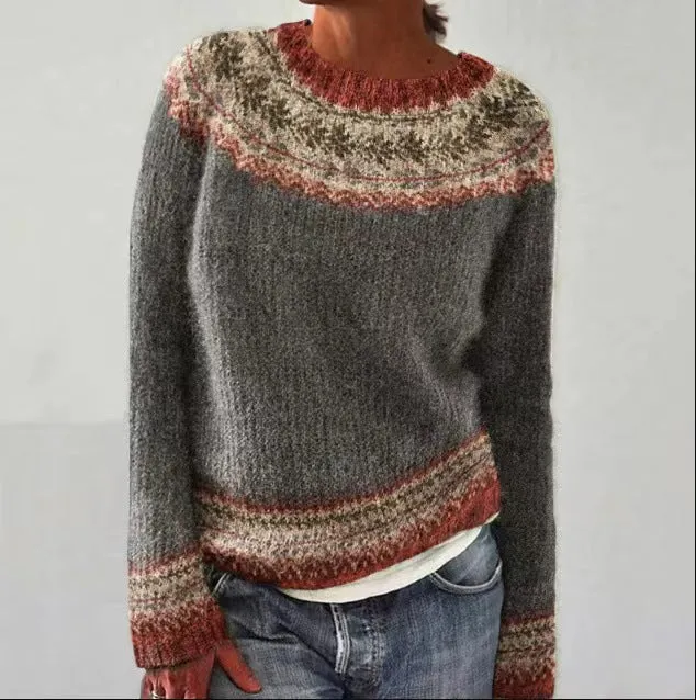 Geometric patterned Emma sweater