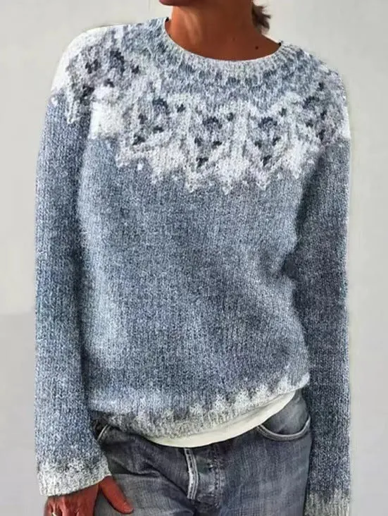Geometric patterned Emma sweater