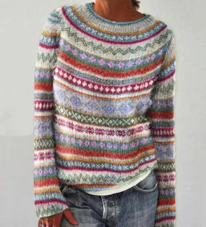 Geometric patterned Emma sweater