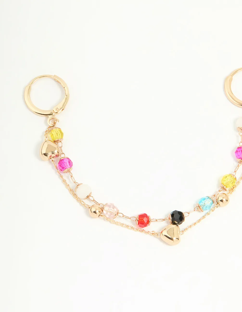 Gold Beaded Chain Shoe Charm Set