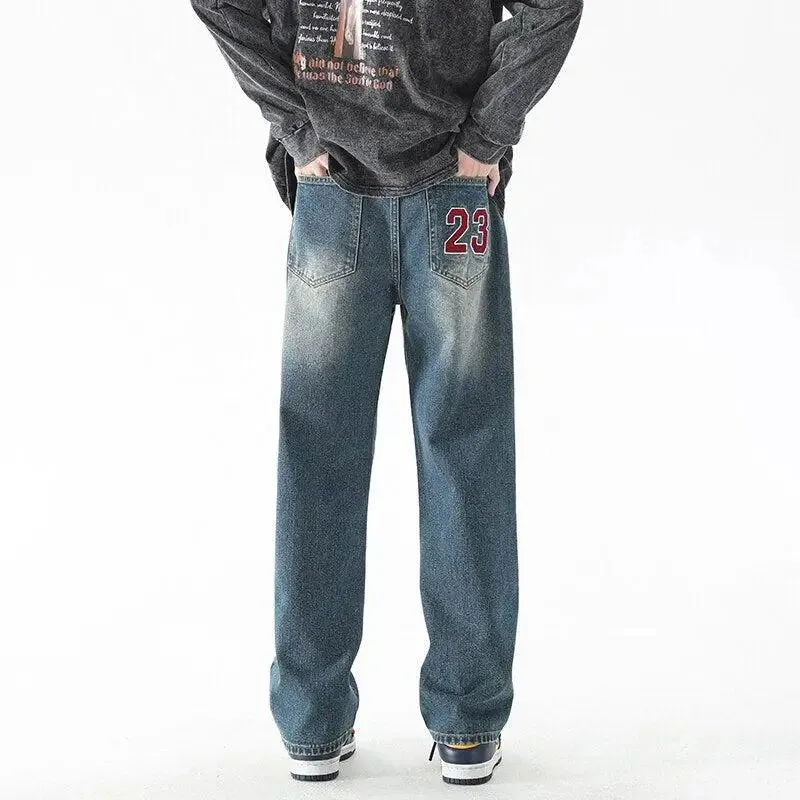 Golden Age Straight Leg Jeans in Light Wash Denim