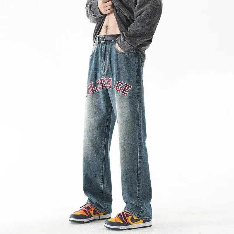 Golden Age Straight Leg Jeans in Light Wash Denim