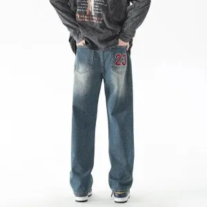 Golden Age Straight Leg Jeans in Light Wash Denim