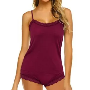 GOOTUCH Womens Sleepwear Lace Pajamas Short Sets