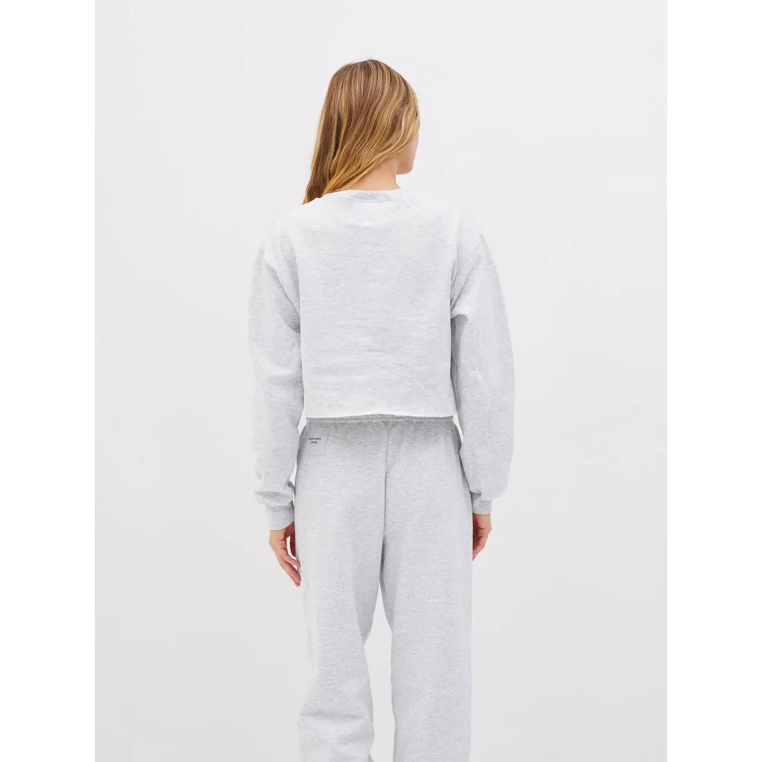 Gray Cropped Sweatshirt